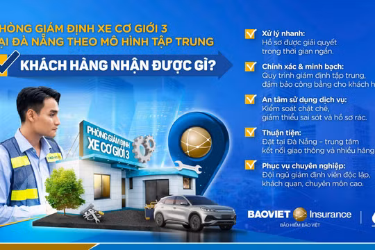 Bảo hiểm Bảo Việt khai trương phòng Giám định Xe cơ giới 3 tại Đà Nẵng