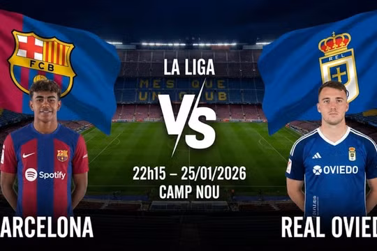 Barcelona vs Real Oviedo (22h15, 25/1): Link xem trực tiếp &amp; Đội hình xuất phát