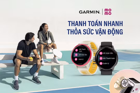 Garmin hợp tác MoMo, mở rộng thanh toán QR trên đồng hồ thông minh
