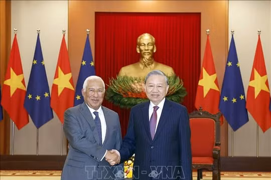 Tổng Bí thư Tô Lâm tiếp Chủ tịch Hội đồng châu Âu