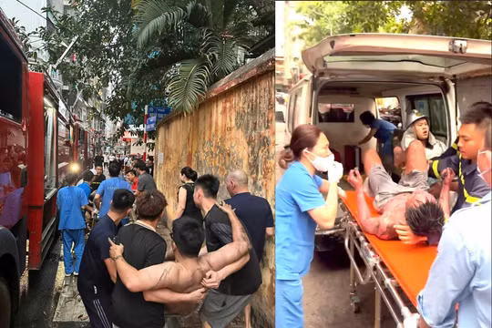 Hà Nội: Cháy nhà 4 tầng trong ngõ sâu, kịp thời cứu 1 người mắc kẹt
