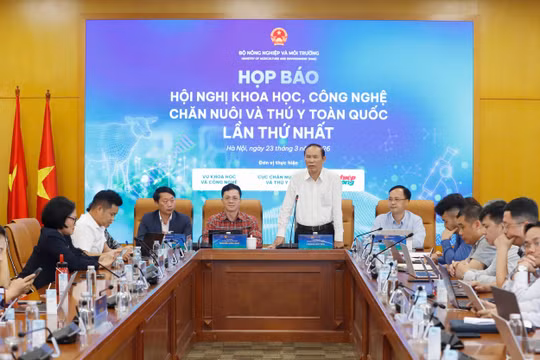 Hội nghị khoa học chăn nuôi, thú y toàn quốc lần đầu tiên sẽ diễn ra cuối tháng 3