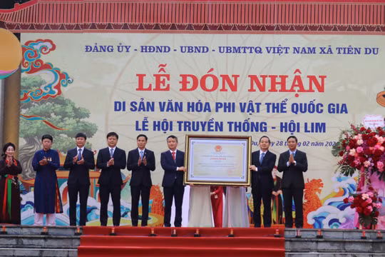 Hội Lim đón nhận danh hiệu Di sản văn hóa phi vật thể quốc gia
