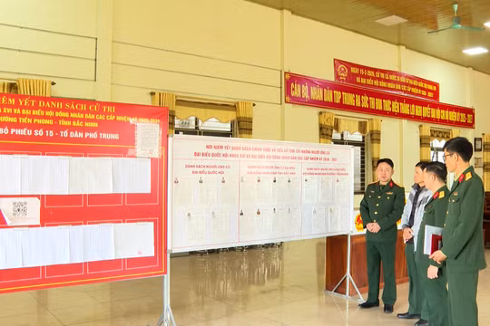 Bắc Ninh: Lực lượng quân sự cơ sở chủ động bảo đảm an ninh trật tự phục vụ bầu cử