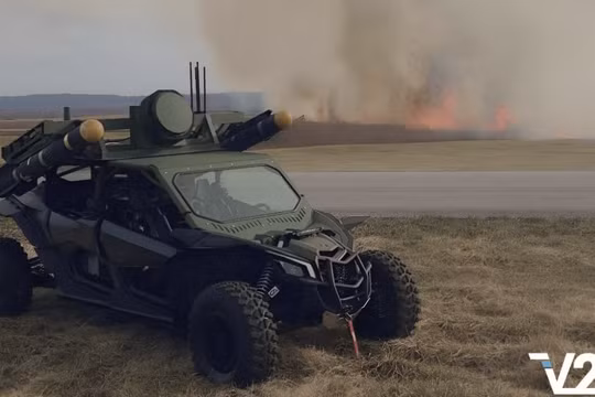Ukraine tung 'thợ săn' UAV cải tiến từ xe địa hình mang tên lửa Hellfire