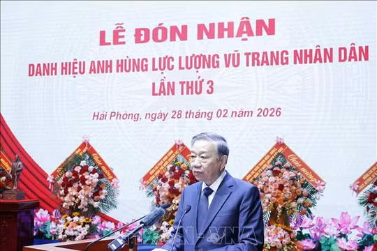 Phát biểu của Tổng Bí thư Tô Lâm tại Lễ đón nhận Danh hiệu Anh hùng Lực lượng vũ trang nhân dân của Quân chủng Hải quân