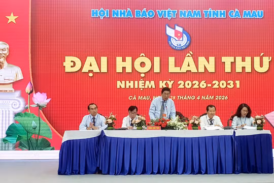 Đại hội Hội Nhà báo tỉnh Cà Mau lần thứ I: Tạo động lực mới cho báo chí sau hợp nhất