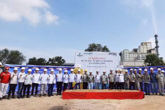PVFCCo - Phú Mỹ khởi công dự án đầu tư bồn nguyên liệu Acid Phosphoric (H3PO4)