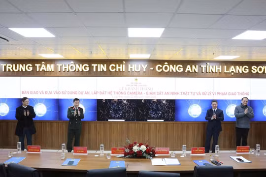 Lạng Sơn đưa vào vận hành hệ thống camera AI giám sát an ninh trật tự, xử lý vi phạm giao thông