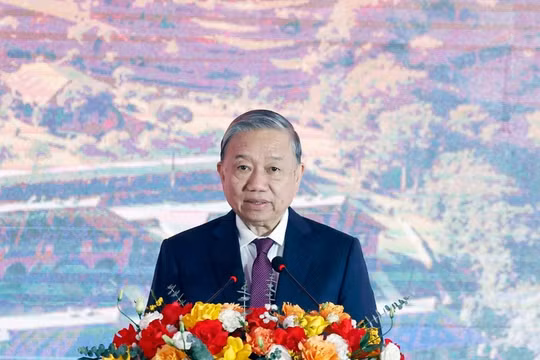 Tổng Bí thư Tô Lâm dự lễ khởi công xây trường học ở xã biên giới tỉnh Cao Bằng