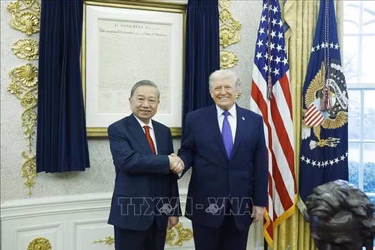 Tổng Bí thư Tô Lâm gặp Tổng thống Hoa Kỳ Donald Trump