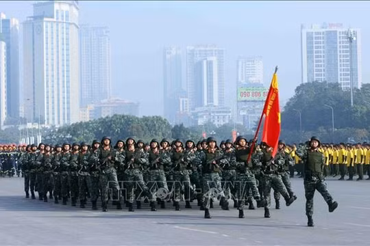 Lễ xuất quân, diễn tập phương án bảo đảm an ninh, trật tự Đại hội XIV của Đảng