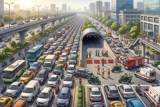 Giao thông Hà Nội sáng 10/3: Ngã tư Vọng, Xuân Thủy kẹt xe giờ cao điểm