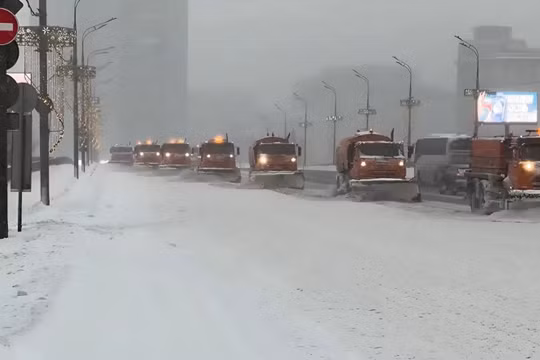 Moscow trải qua mùa đông khắc nghiệt với trận tuyết dày nhất trong 56 năm