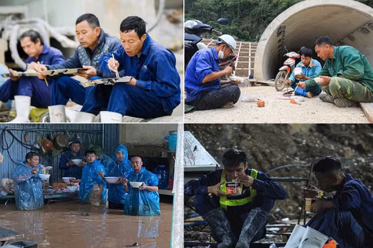 Giao thừa không ngủ trên công trường