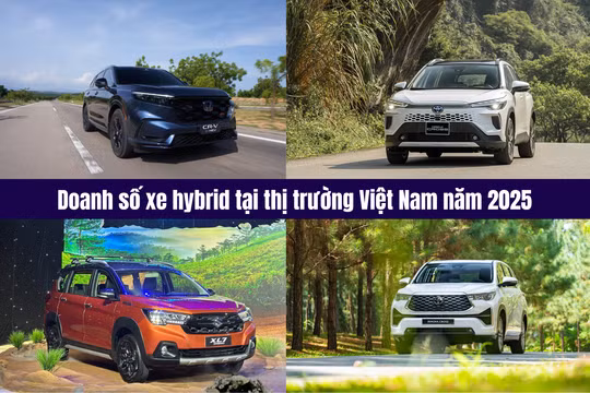 Doanh số xe hybrid tại thị trường Việt Nam năm 2025