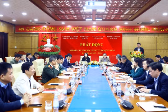 Bắc Ninh phát động Giải Báo chí về xây dựng Đảng, giai đoạn 2025 - 2030