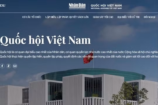 Báo Nhân Dân ra mắt chuyên trang Quốc hội Việt Nam
