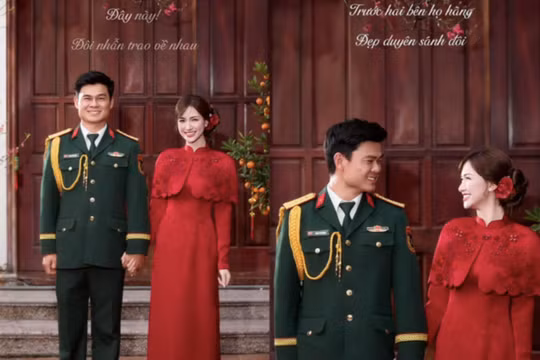 Hòa Minzy đăng video nắm tay người đàn ông mặc quân phục