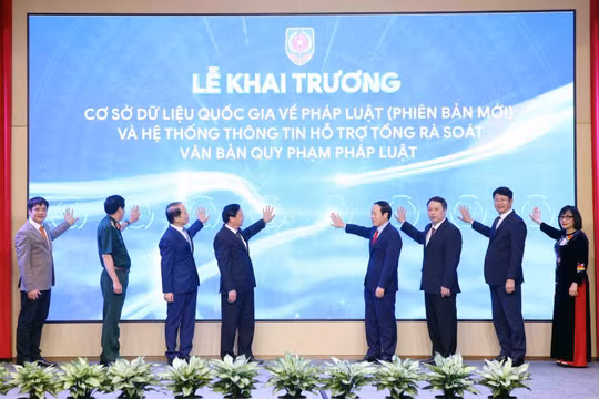 Khai trương Cơ sở dữ liệu quốc gia về pháp luật (phiên bản mới)
