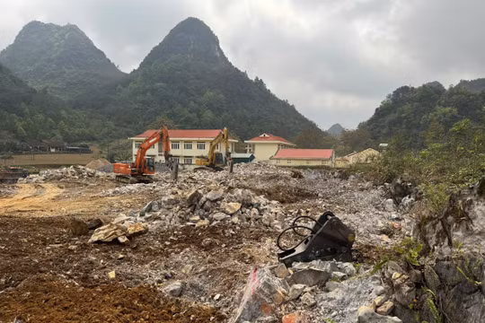 Xây dựng Trường phổ thông nội trú liên cấp Tiểu học - THCS (Cao Bằng): Quyết tâm trên từng mét công trình