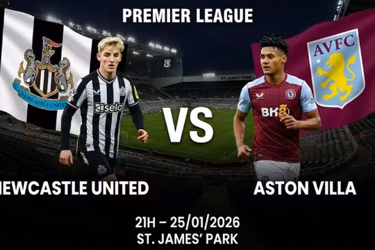 Newcastle vs Aston Villa (21h, 25/1): Link xem trực tiếp &amp; Đội hình xuất phát