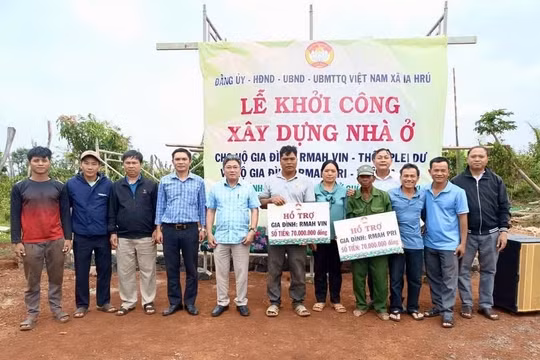 Gia Lai: Khởi công xây nhà cho hộ nghèo, lan tỏa nghĩa tình hướng về Ngày hội non sông