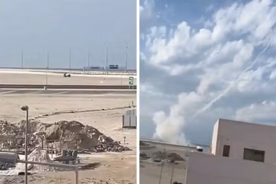 Video cho thấy tên lửa từ Bahrain lần đầu bắn sang Iran