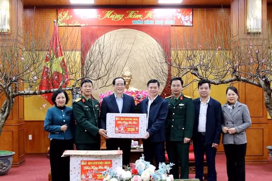 Đoàn công tác Sư đoàn 3 (Quân khu 1) thăm và chúc Tết tại Lạng Sơn