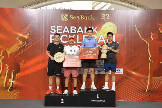 SeABank Pickleball Championship 2026: 416 VĐV tranh tài, gây quỹ từ thiện gần 620 triệu đồng cho giáo dục và môi trường