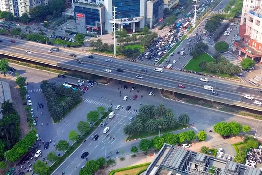 Nút Mễ Trì - Dương Đình Nghệ - Vành đai 3 sắp có hầm chui 6 làn xe