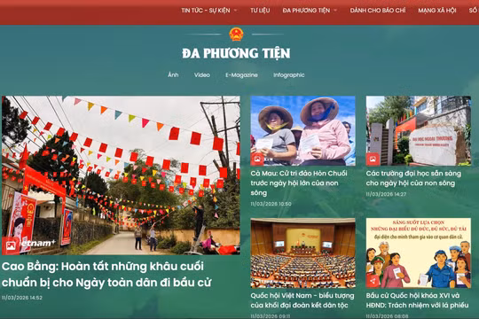 Chuyên trang bầu cử của TTXVN: Hệ sinh thái thông tin dữ liệu hiện đại về đời sống nghị trường