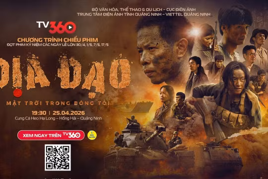 TV360 chiếu xem chung miễn phí phim “Địa đạo: Mặt trời trong bóng tối” trên toàn quốc dịp 30/4