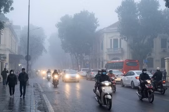 Thời tiết Hà Nội hôm nay 17/1: Mưa nhỏ rải rác, sáng sớm nhiều sương mù