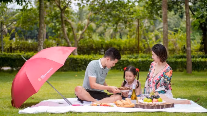 Không gian thiên nhiên trong lành, thoáng đãng cho các bé vui chơi ngày hè (Ảnh: FLC Vĩnh Phúc)