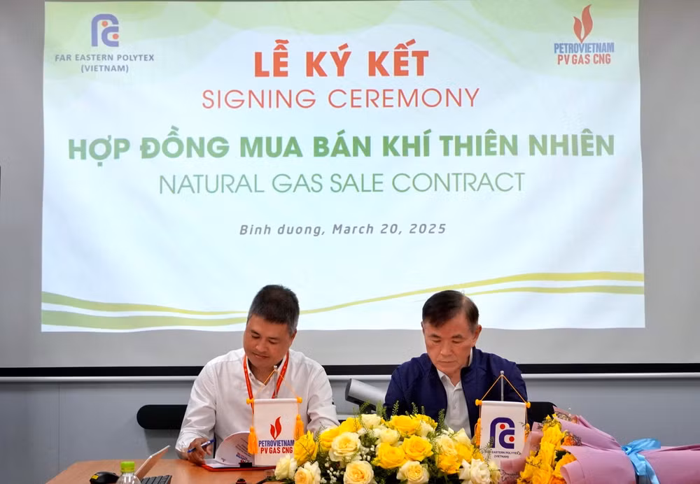 pv gas cng va far eastern polytex ky ket hop dong mua ban khi thien nhien hinh 1