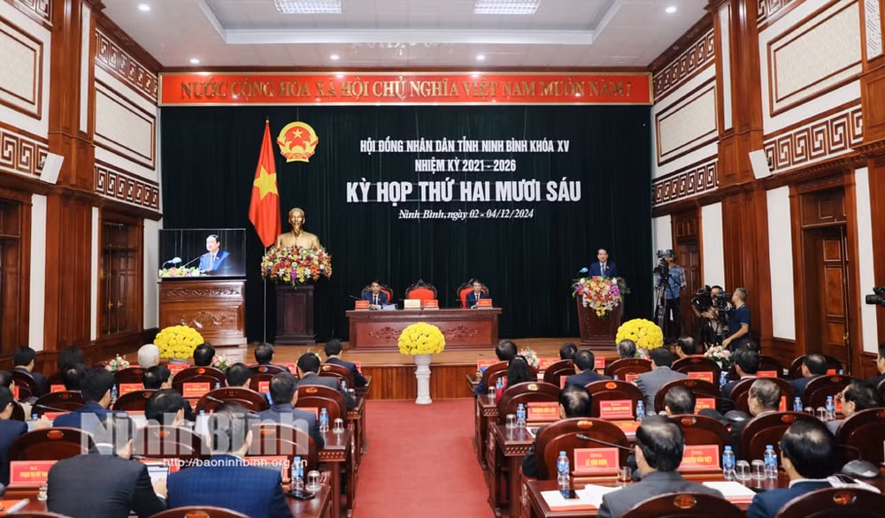 khai mac ky hop thu 26 hdnd tinh ninh binh khoa xv hinh 1