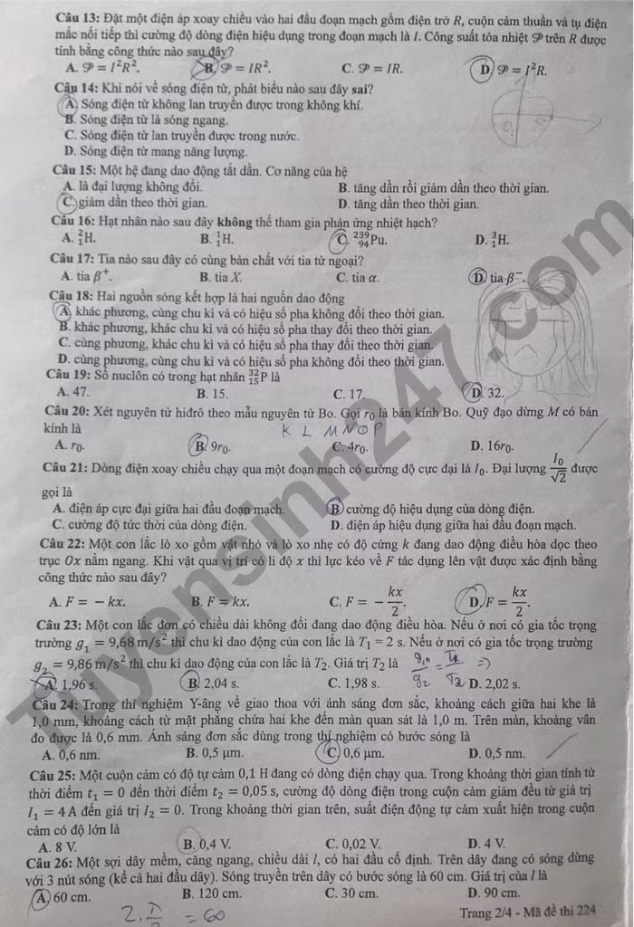 de thi tot nghiep thpt 2022 mon vat ly ma de 224 hinh 2