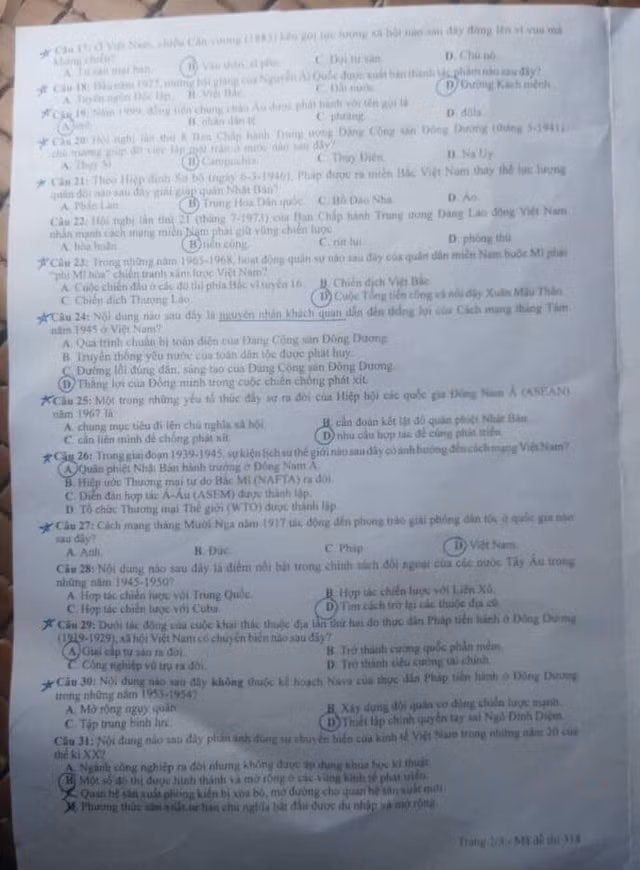 de thi tot nghiep thpt 2022 mon lich su ma de 318 hinh 2