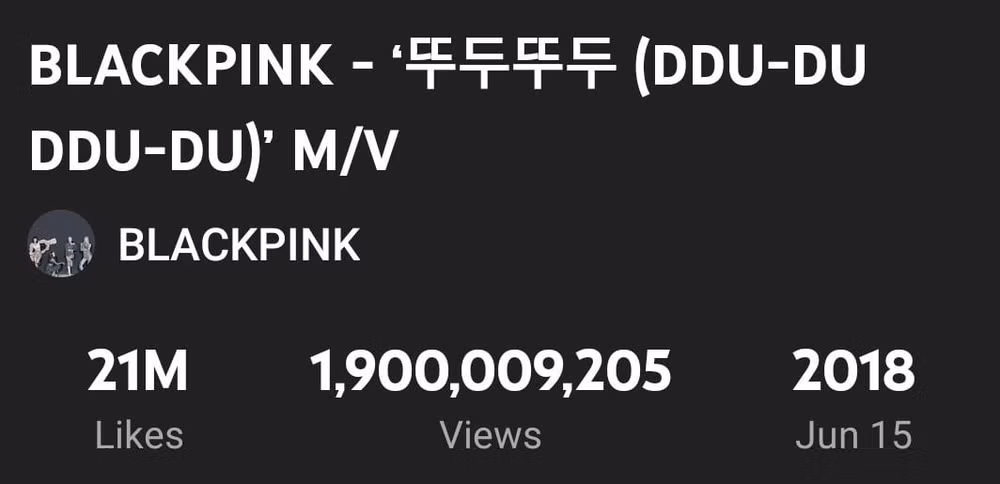 blackpink tro thanh nhom nhac kpop dau tien co mv dat 19 ty view hinh 1