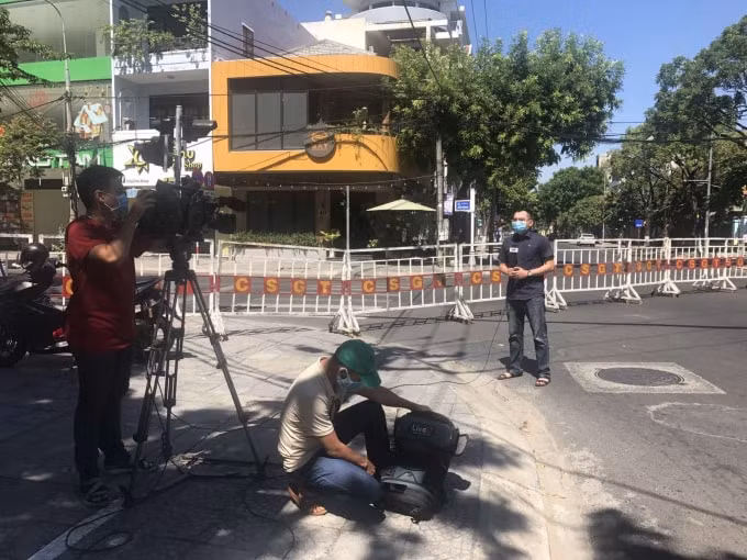 PV VTV8 trực tiếp bản tin từ hiện trường.