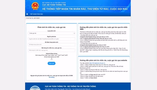 ra mat cong thong tin dien tu ve phong chong tin nhan rac thu dien tu rac cuoc goi rac hinh 2