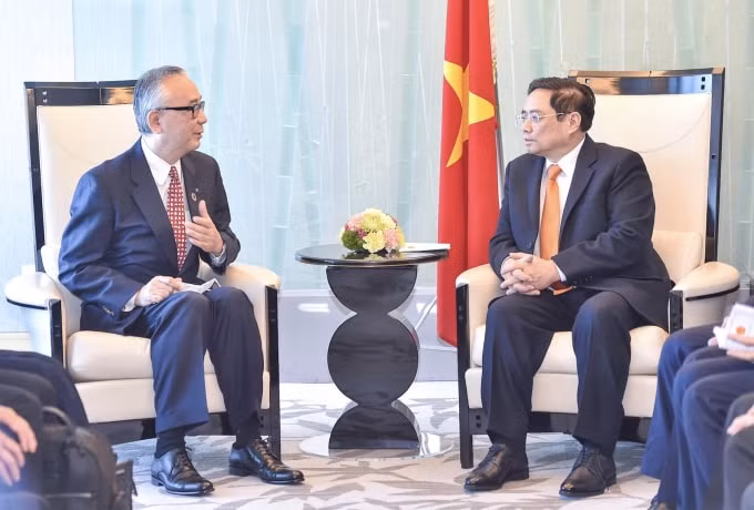 thu tuong pham minh chinh tiep lanh dao nhieu tap doan kinh te hang dau nhat ban hinh 1