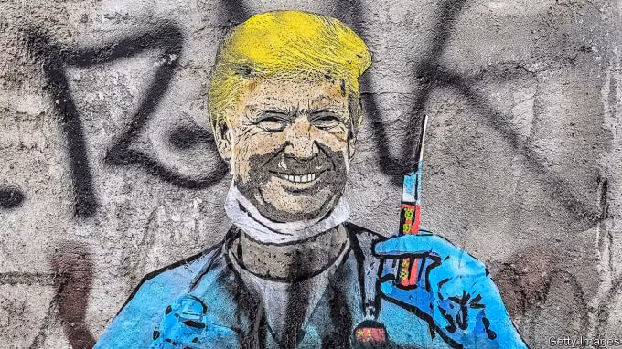 Ảnh châm biếm Trump. Nguồn: Getty