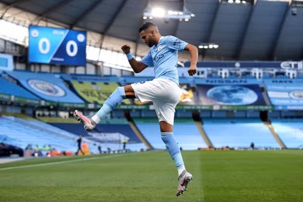 Cầu thủ Mahrez đã có bàn thắng mở màn cho Man City. Ảnh: internet.