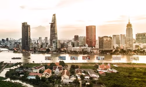 Thị trường bất động sản trung tâm TP HCM. Ảnh: Lucas Nguyễn