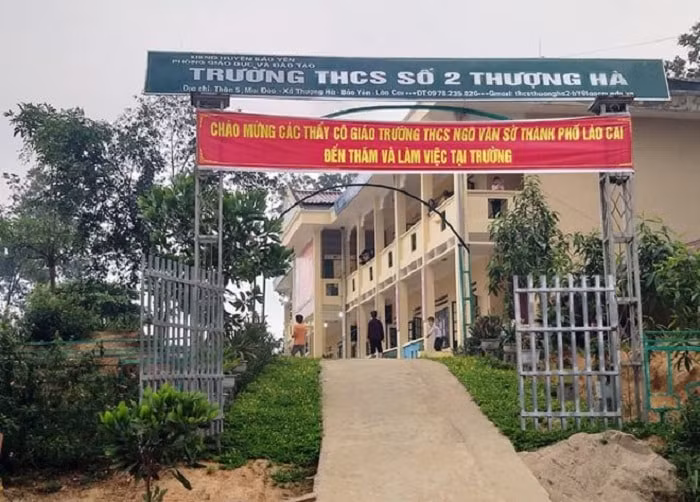 Ngôi trường nơi xảy ra vụ việc. (Ảnh: Báo Dân trí)
