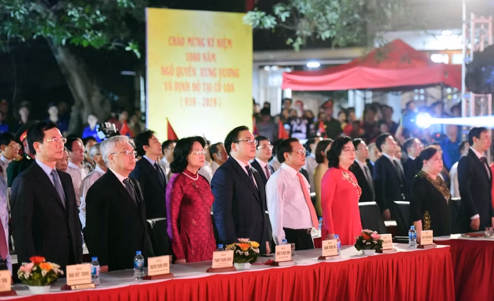 Các đại biểu tham dự buổi lễ kỷ niệm. Ảnh: Báo Hanoimoi