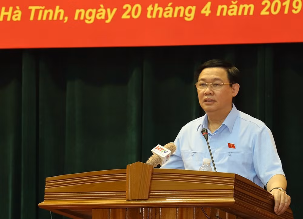 Phó Thủ tướng Vương Đình Huệ phát biểu tại buổi tiếp xúc. Ảnh: VGP