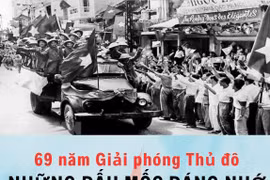 69 năm Giải phóng Thủ đô: Những dấu mốc đáng nhớ